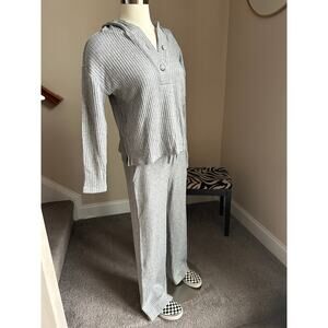 Loft Grey Ribbed Set Size XS